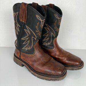 Cabela’s Mens Boots Size 8M Pinedale XT Deer Skull Western Square Toe Work